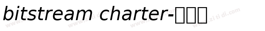 bitstream charter字体转换